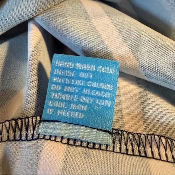 J. McLaughlin ‘Lynn’ Henley Dress in Navy Blue & Pink Stripe with Button Bust S - Picture 12 of 14